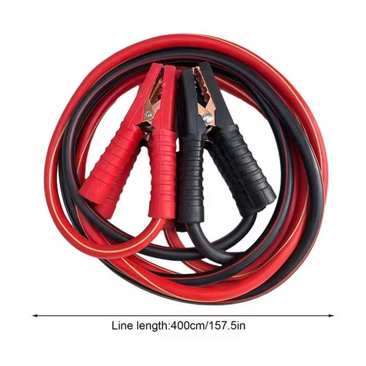 Auto Battery Heavy Duty Jumper Cables 4M 2000A Booster Cables for Cars Truck SUV Positive and Negative Firewire Jump Start Cable
